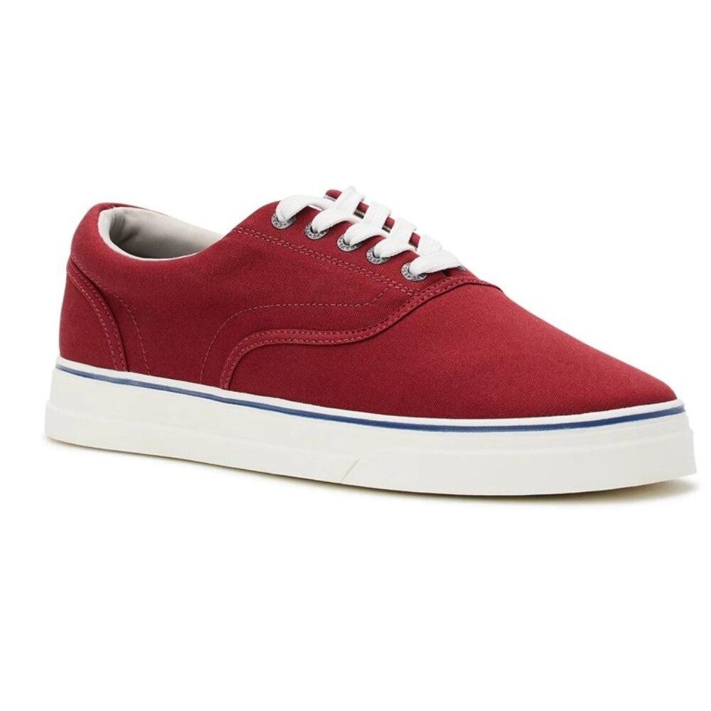 NEW Chaps Men’s Chace Canvas Lace-Up Merlot Sneakers - Shoe Size 8.0